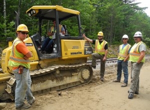The RJ Grondin crew on the job.