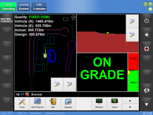 Pitram combined with Carlson Grade high precision machine guidance.