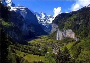 Beautiful valley in Switzerland