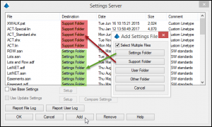 Use the new Settings Folder