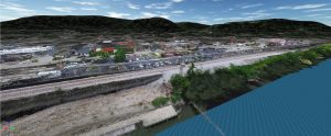 Google Maps image overlaid on Lidar data in new P3D 2018